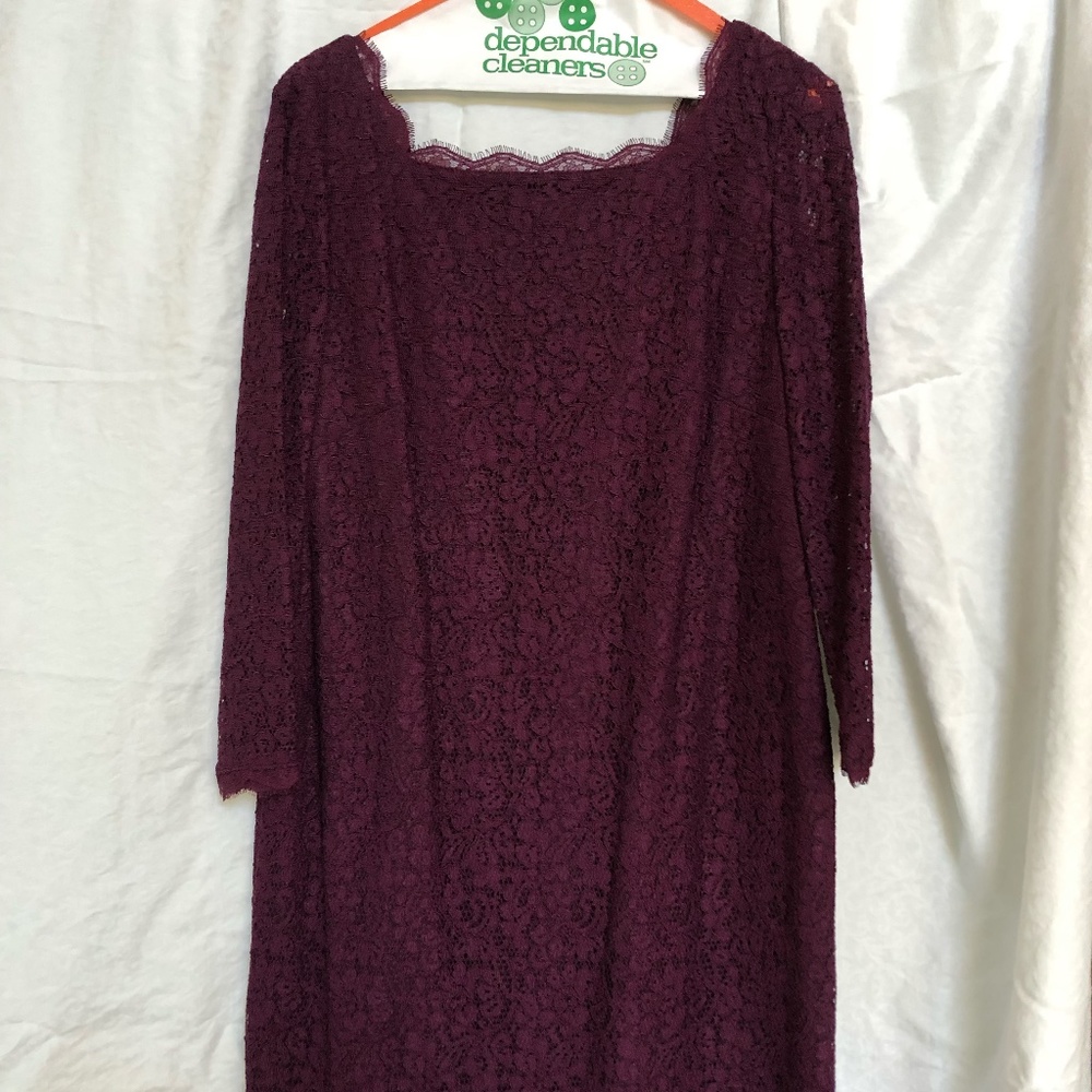 Adrianna Papell Size 16 Dark Purple/Maroon dress